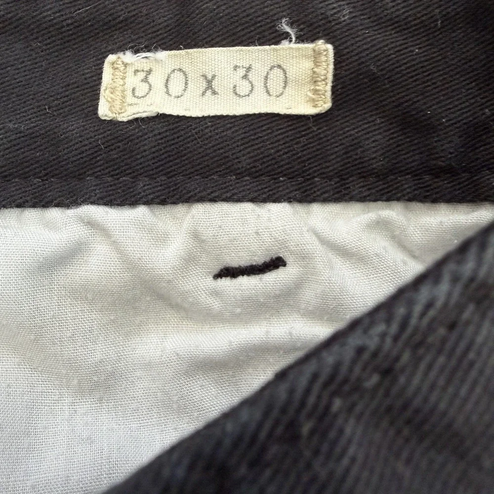 DENIM & SUPPLY Ralph Lauren Vintage Chino Pants Mens Black 30x30 Khaki Casual